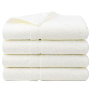 Bath Towel Set 27 x 54 inches 100% Cotton 600 GSM Towels Beige-4